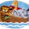 Vervaco PN-0148431 Knüpfteppich Arche Noah -Berühmter Spielzeug Geschäft 0148431