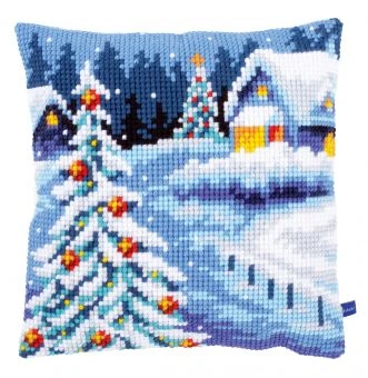 Vervaco PN-0154633 Kreuzstichkissen Winterlandschaft 3 Vervaco PN-0154633 Kreuzstichkissen Winterlandschaft