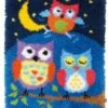 Vervaco PN-0154926 Knüpfteppich / Wandbehang Eulen Bei Nacht -Berühmter Spielzeug Geschäft 0154926 motiv