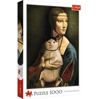 Trefl 10663 Frau Mit Katze 1000 Teile Puzzle 3 Trefl 10663 Frau Mit Katze 1000 Teile Puzzle