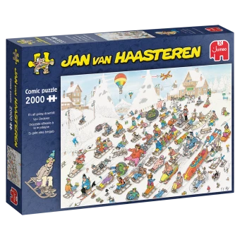 Jumbo Spiele 1110100026 Jan Van Haasteren Es Geht Alles Bergab 2000 Teile Puzzle 3 Jumbo Spiele 1110100026 Jan Van Haasteren Es Geht Alles Bergab 2000 Teile Puzzle