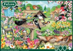 Falcon 11280 Claire Comerford Frühlingsgartenvögel 500 Teile Puzzle -Berühmter Spielzeug Geschäft 11280frontansicht
