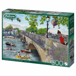 Falcon 11287 Daniela Pirola Blick über Den Fluss 500 Teile Puzzle -Berühmter Spielzeug Geschäft 11287 linksansicht