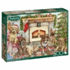 Falcon 11310 Debbie Cook Christmas Puppies 500 Teile Puzzle -Berühmter Spielzeug Geschäft 11310 box