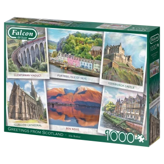 Falcon 11325 Alla Badsar Grüße Aus Schottland 1000 Teile Puzzle 5 Falcon 11325 Alla Badsar Grüße Aus Schottland 1000 Teile Puzzle – Bild 3