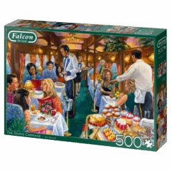 Falcon 11328 Jim Mitchell Der Speisewagen 500 Teile Puzzle -Berühmter Spielzeug Geschäft 11328 linksansicht