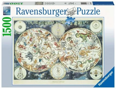 Ravensburger 16003 Weltkarte Mit Fantastischen Tierwesen 1500 Teile Puzzle 3 Ravensburger 16003 Weltkarte Mit Fantastischen Tierwesen 1500 Teile Puzzle