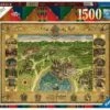 Ravensburger 16599 Harry Potter Hogwarts Karte 1500 Teile Puzzle