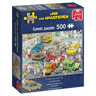 Jumbo 17281 Jan Van Haasteren In Der Autolackiererei 500 Teile Puzzle 3 Jumbo 17281 Jan Van Haasteren In Der Autolackiererei 500 Teile Puzzle