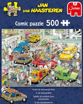 Jumbo 17281 Jan Van Haasteren In Der Autolackiererei 500 Teile Puzzle 6 Jumbo 17281 Jan Van Haasteren In Der Autolackiererei 500 Teile Puzzle – Bild 4