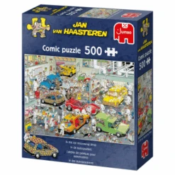 Jumbo 17281 Jan Van Haasteren In Der Autolackiererei 500 Teile Puzzle 8 Jumbo 17281 Jan Van Haasteren In Der Autolackiererei 500 Teile Puzzle -Berühmter Spielzeug Geschäft 17281 linksansicht