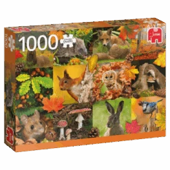 JUMBO 18863 Tiere Im Herbst 1000 Teile Puzzle