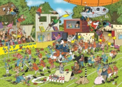Jumbo 19020 Jan Van Haasteren Chaos Auf Dem Feld 150 Teile Puzzle -Berühmter Spielzeug Geschäft 19020 motiv
