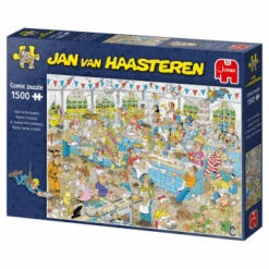 Jumbo 19077 Jan Van Haasteren Backe,backe,Kuchen 1500 Teile Puzzle -Berühmter Spielzeug Geschäft 19077 linksansicht