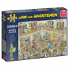 JUMBO 20030 Jan Van Haasteren Die Bibliothek 2000 Teile Puzzle -Berühmter Spielzeug Geschäft 20030 jvh puzzle box