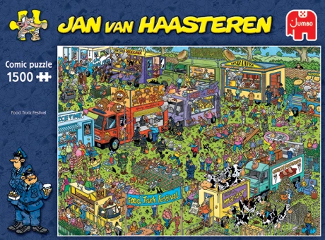 JUMBO 20042 Jan Van Haasteren - Food Truck Festival - 1500 Teile Puzzle 6 JUMBO 20042 Jan Van Haasteren - Food Truck Festival - 1500 Teile Puzzle – Bild 4