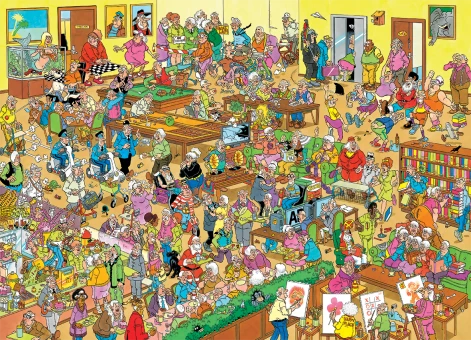 Jumbo 20068 Jan Van Haasteren Das Seniorenheim 1500 Teile Puzzle 4 Jumbo 20068 Jan Van Haasteren Das Seniorenheim 1500 Teile Puzzle – Bild 2