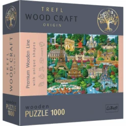 Trefl 20150 Frankreichs Berühmte Plätze 1000 Teile Holzpuzzle