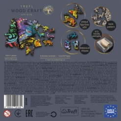 Trefl 20160 Wood Craft Dean Russo Bunter Welpe 500+1 Holzpuzzle -Berühmter Spielzeug Geschäft 20160 150 04