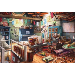 Trefl 20179 Wood Craft Schätze Auf Dem Dachboden 500+1 Teile Holzpuzzle -Berühmter Spielzeug Geschäft 20179 150 02