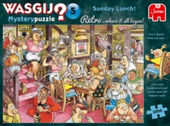 JUMBO 25009 Wasgij Retro Mystery 5 - Sonntagsessen! - 1000 Teile Puzzle -Berühmter Spielzeug Geschäft 25009 f 14