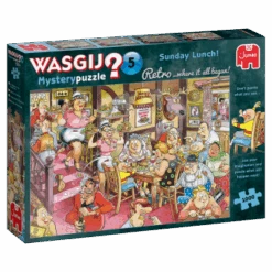 JUMBO 25009 Wasgij Retro Mystery 5 - Sonntagsessen! - 1000 Teile Puzzle
