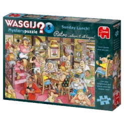 JUMBO 25009 Wasgij Retro Mystery 5 - Sonntagsessen! - 1000 Teile Puzzle -Berühmter Spielzeug Geschäft 25009 r 13
