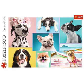 Trefl 26186 Süße Hunde 1500 Teile Puzzle 5 Trefl 26186 Süße Hunde 1500 Teile Puzzle – Bild 3