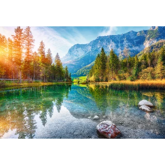 Trefl 26193 Am Fuß Der Alpen, Hintersee 1500 Teile Puzzle 4 Trefl 26193 Am Fuß Der Alpen, Hintersee 1500 Teile Puzzle – Bild 2