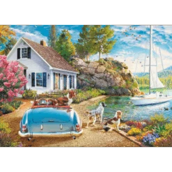 Trefl 27124 Angelo Bonito Urlaubsparadies 2000 Teile Puzzle -Berühmter Spielzeug Geschäft 27124 150 02