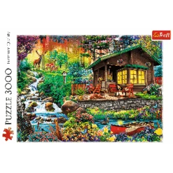 Trefl 33074 Moreno Haus Im Wald 3000 Teile Puzzle -Berühmter Spielzeug Geschäft 33074 front