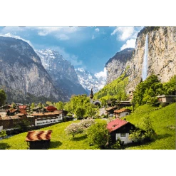 Trefl 33076 Lauterbrunnen, Schweiz 3000 Teile Puzzle -Berühmter Spielzeug Geschäft 33076 motiv