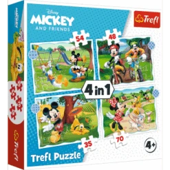 Trefl 34604 Disney Mickey And Friends 4in1 Puzzle