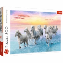 Trefl 37289 Weiße Pferde Im Galopp 500 Teile Puzzle