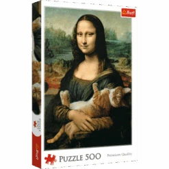 Trefl 37294 Mona Lisa Mit Schnurrender Katze 500 Teile Puzzle