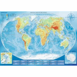 Trefl 45007 Große Physische Weltkarte 4000 Teile Puzzle -Berühmter Spielzeug Geschäft 45007 150 02