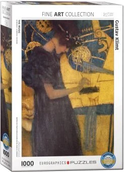 EuroGraphics 6000-1991 Gustav Klimt Die Musik 1000 Teile Puzzle