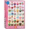 Eurographics 605861 Cupcakesfest + Rezept 1000 Teile Puzzle -Berühmter Spielzeug Geschäft 605861