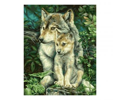 Schipper 609240838 Malen Nach Zahlen Wolfsmutter 24x30cm 4 Schipper 609240838 Malen Nach Zahlen Wolfsmutter 24x30cm – Bild 2