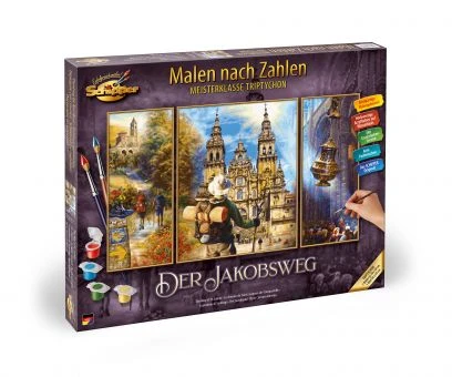 Schipper 609260854 Der Jakobsweg Malen Nach Zahlen Triptychon 3 Schipper 609260854 Der Jakobsweg Malen Nach Zahlen Triptychon