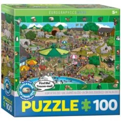 Eurographics 6100-0542 Ein Tag Im Zoo 100 Teile Puzzle