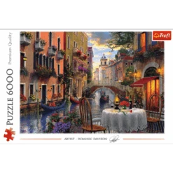 Trefl 65003 Romantisches Abendessen 6000 Teile Puzzle -Berühmter Spielzeug Geschäft 65003 150 p