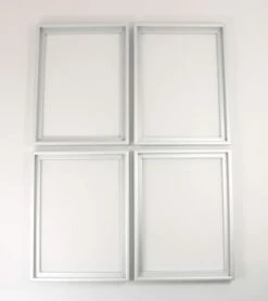 Alurahmen Silber-matt Für Quattro Malen Nach Zahlen Bilder Z.B. Schipper Schmetterlinge