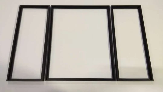 Aluminiumbilderrahmen Schwarz-matt Für Triptychon Malen Nach Zahlen Bilder 3 Aluminiumbilderrahmen Schwarz-matt Für Triptychon Malen Nach Zahlen Bilder