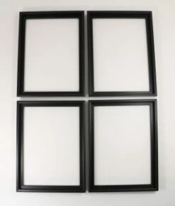 Alurahmen Schwarz-matt Für Quattro Malen Nach Zahlen Bilder Z.B. Schipper Schmetterlinge