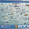 EuroGraphics 8220-0578 Evolution Von Militärflugzeugen 2000 Teile Puzzle -Berühmter Spielzeug Geschäft 8220 0578