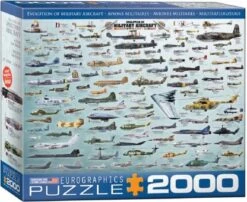 EuroGraphics 8220-0578 Evolution Von Militärflugzeugen 2000 Teile Puzzle