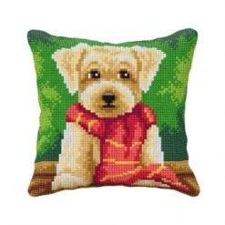 Orchidea 99030 Kreuzstichkissen Hund Mit Schal