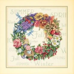 Dimensions 35040 Jahreszeitenkranz Wreath Of All Seasons Kreuzstich Komplettpackung
