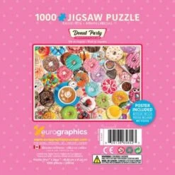 Eurographics 8051-5602 Donut Party 1000 Teile Puzzle In Einer Metallbox -Berühmter Spielzeug Geschäft eurographics donut party 1000 teile puzzle in einer metallbox 8051 5602 ruckseite